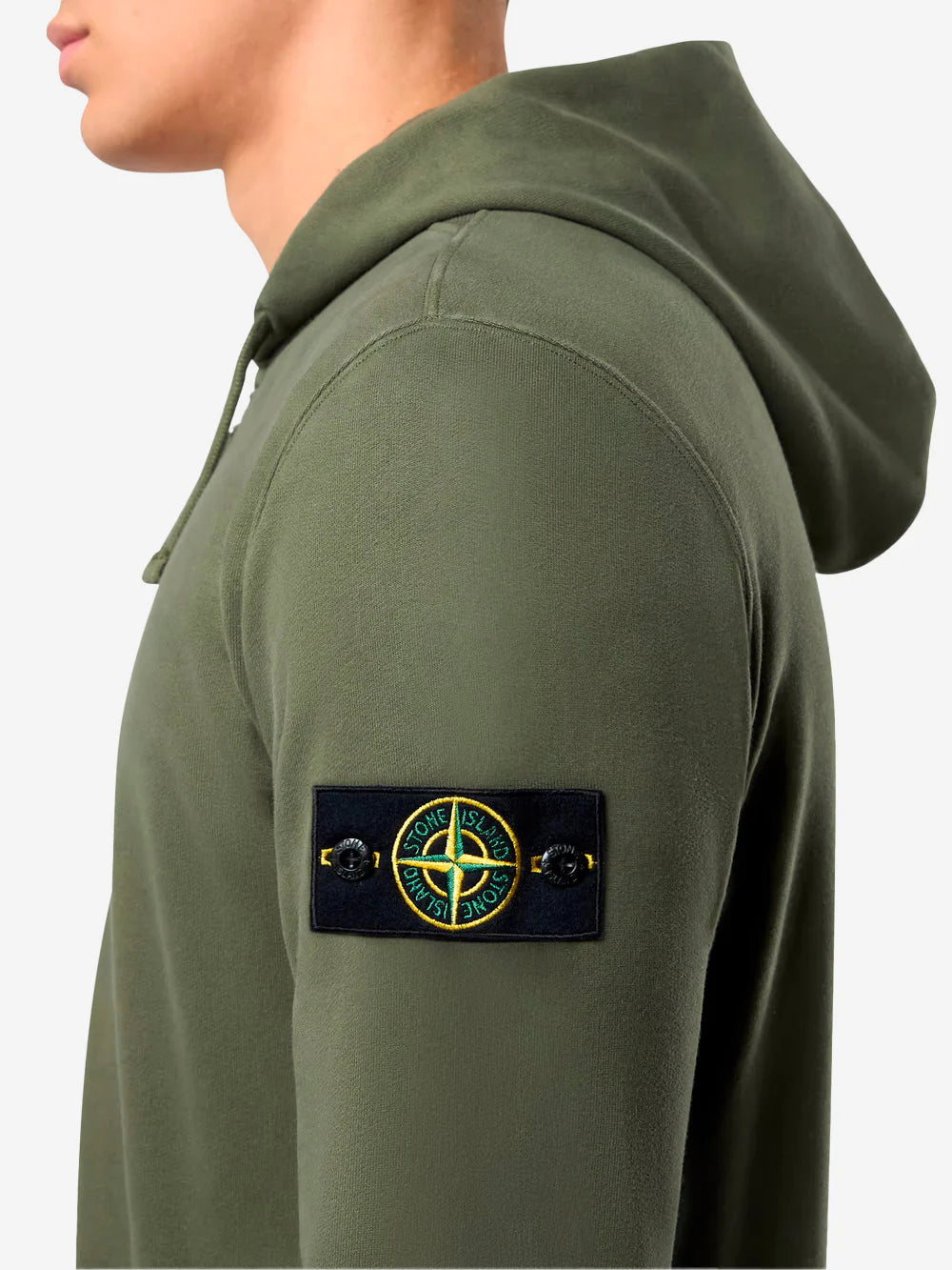 Кофта з капюшоном Stone Island Khaki Zip Hoodie