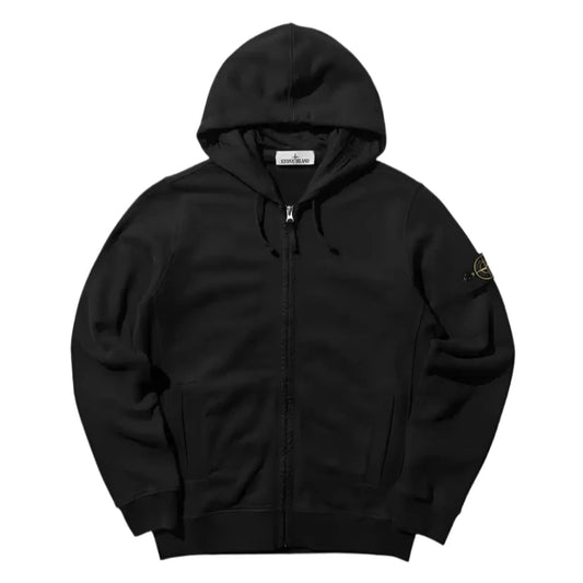 Кофта з капюшоном Stone Island Black Patch Zip Hoodie
