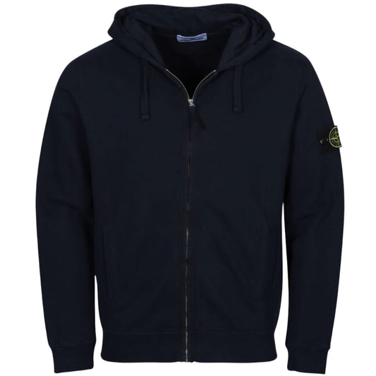 Кофта з капюшоном Stone Island Navy Patch  Zip Hoodie