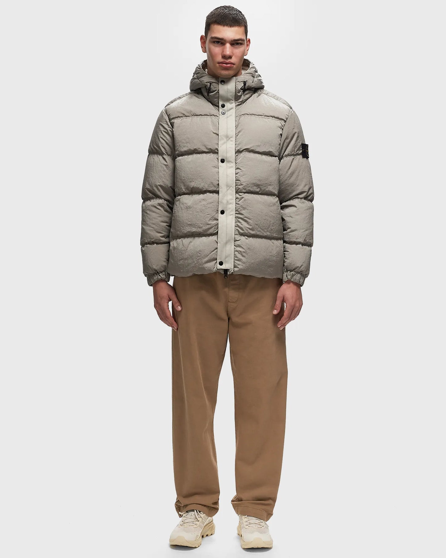 Пуховик чоловічий Stone Island Crinkled ECONYL® Regenerated Nylon