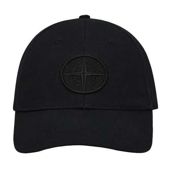 Кепка чоловіча Stone Island Logo Embroidered Cap in Black