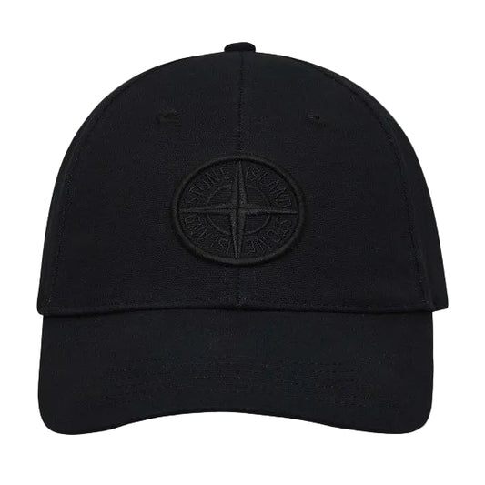 Кепка чоловіча Stone Island Logo Embroidered Cap in Black