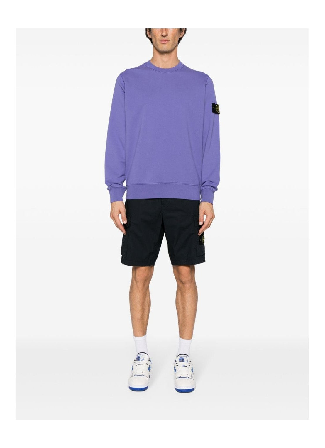 Шорти чоловічі Stone Island Logo Patch Bermuda Shorts in Navy
