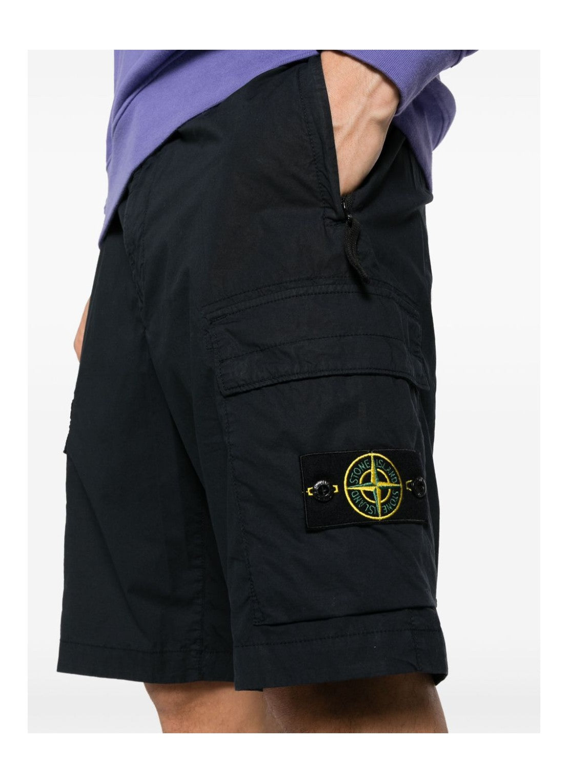 Шорти чоловічі Stone Island Logo Patch Bermuda Shorts in Navy