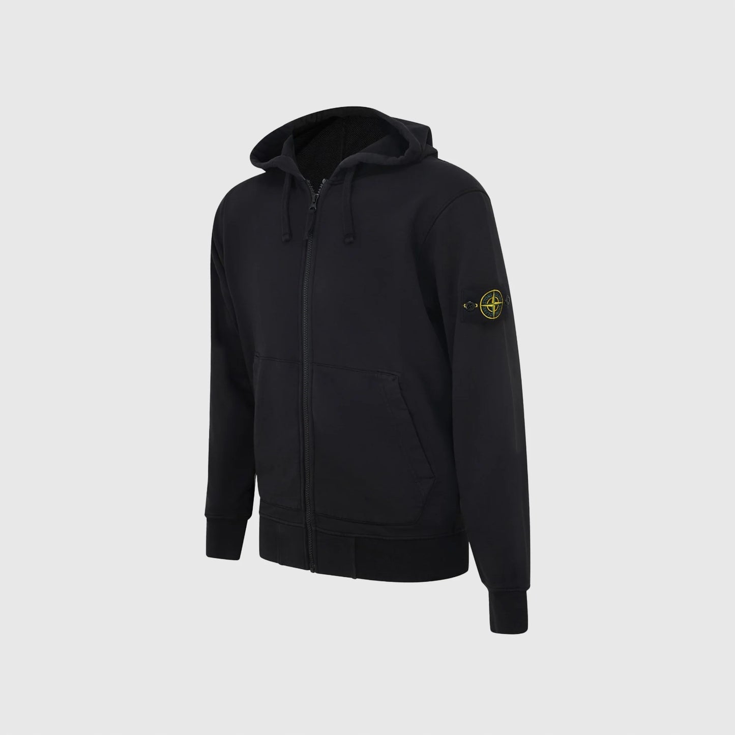Кофта з капюшоном Stone Island Black Patch Zip Hoodie